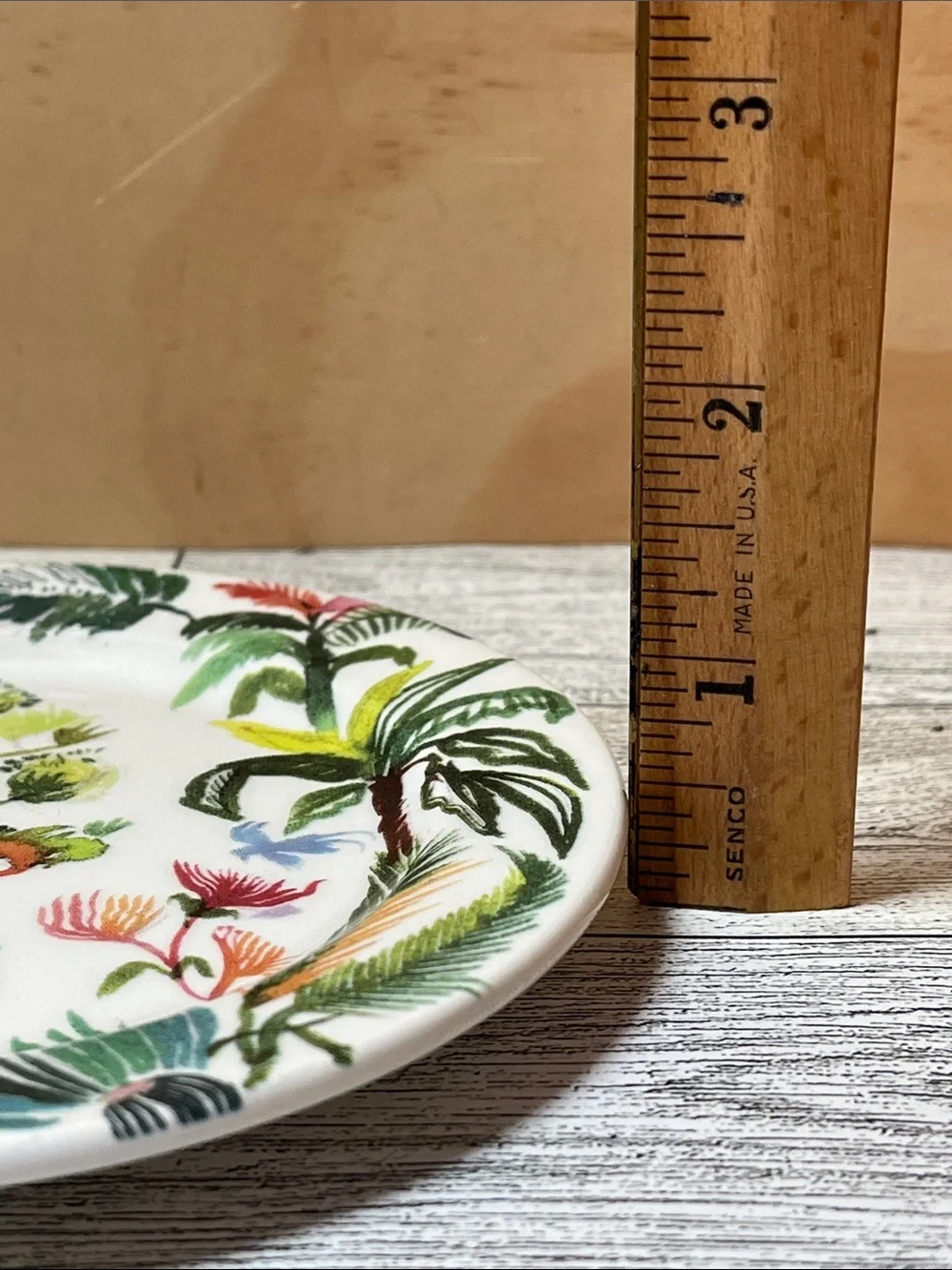 Gien Jardins Extraordinaires Artisan Tropical Foliage Coaster Trinket Plate